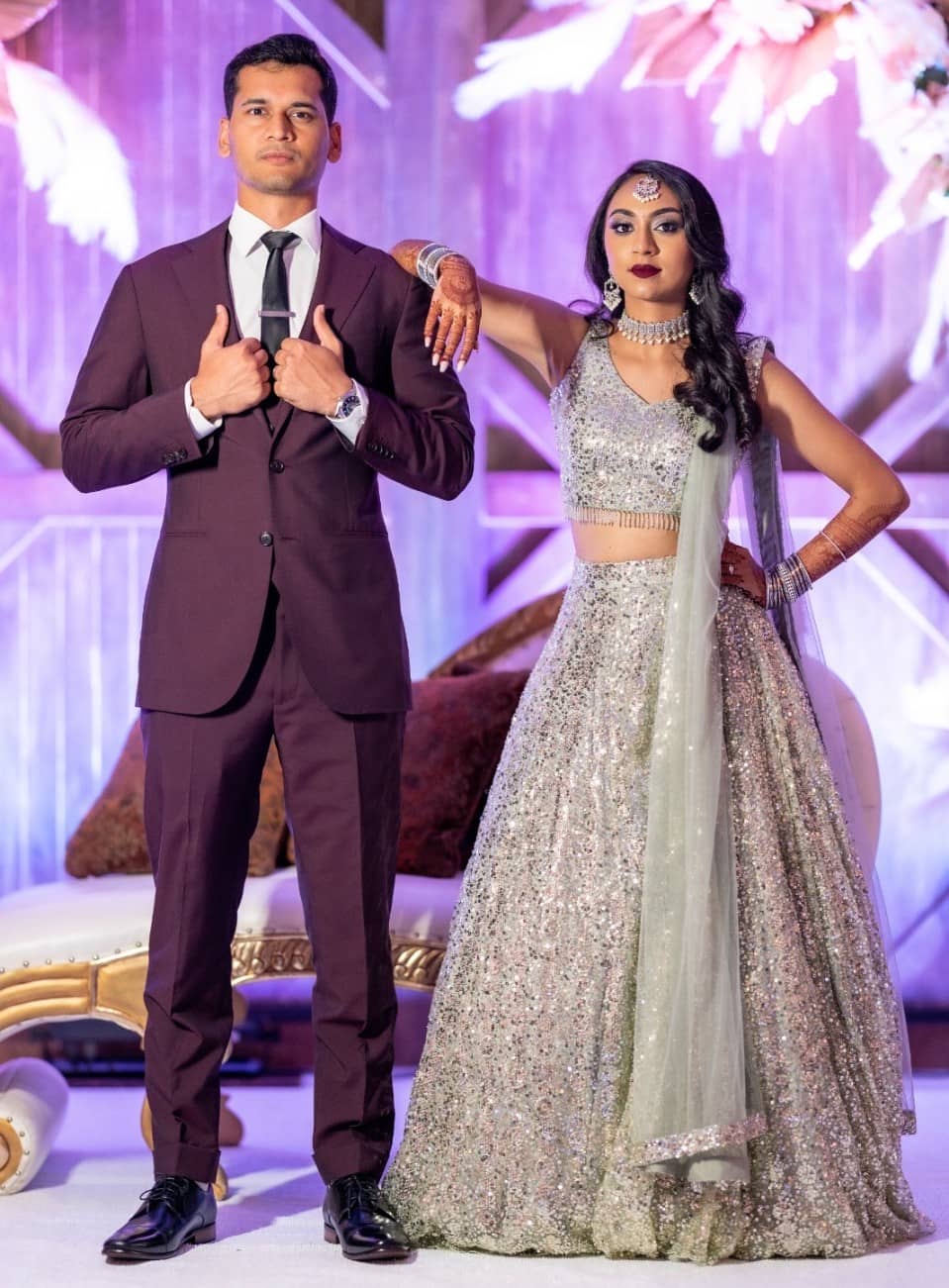 Couple's Wedding Dress Combinations: A Complete Guide To Matching and  Mismatching The Bridal Attire With The Groom One | Couple wedding dress,  Wedding dresses, Bollywood wedding