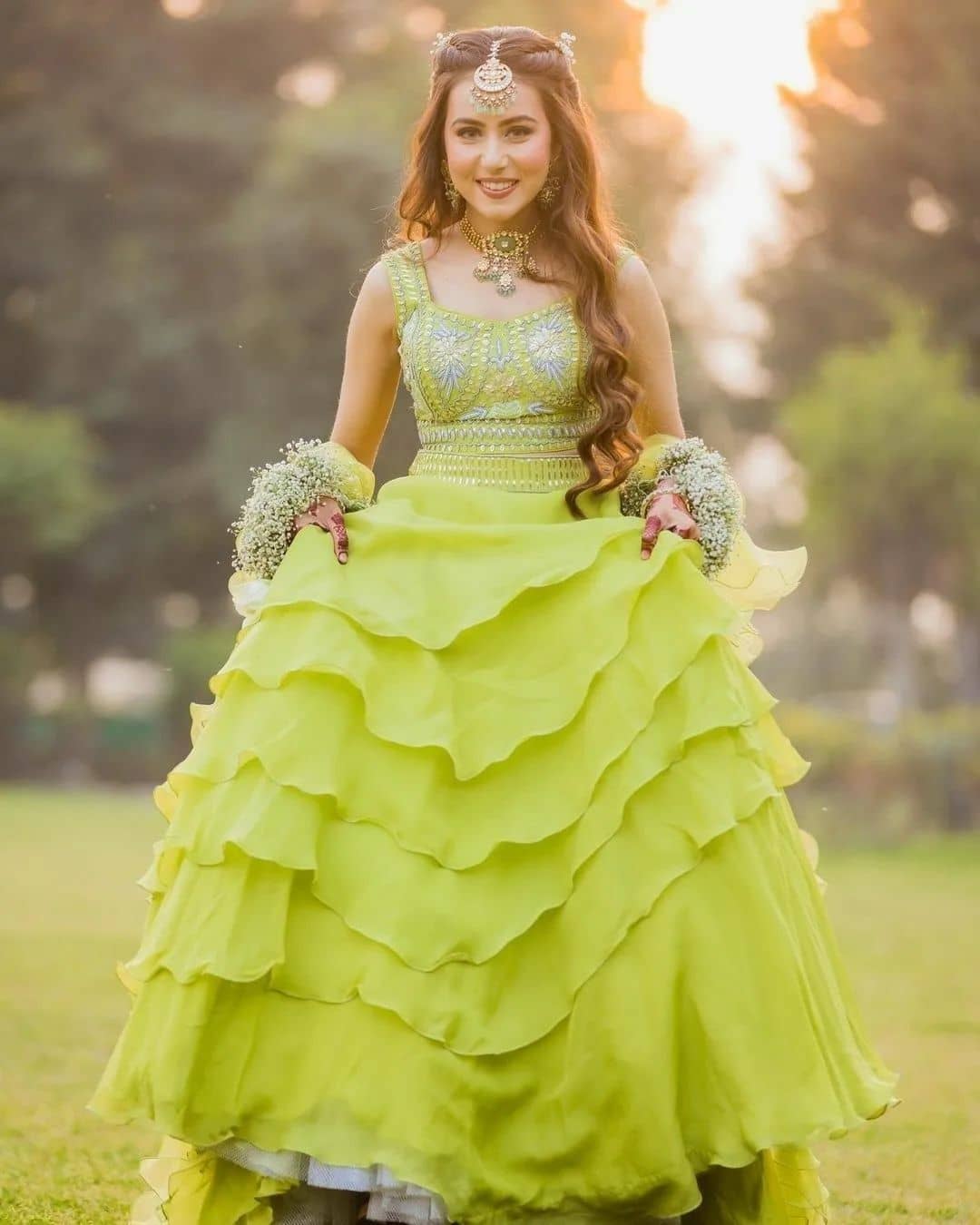 Mehndi Dress For Bride – Buy Mehendi Dresses Online – Koskii-sonthuy.vn