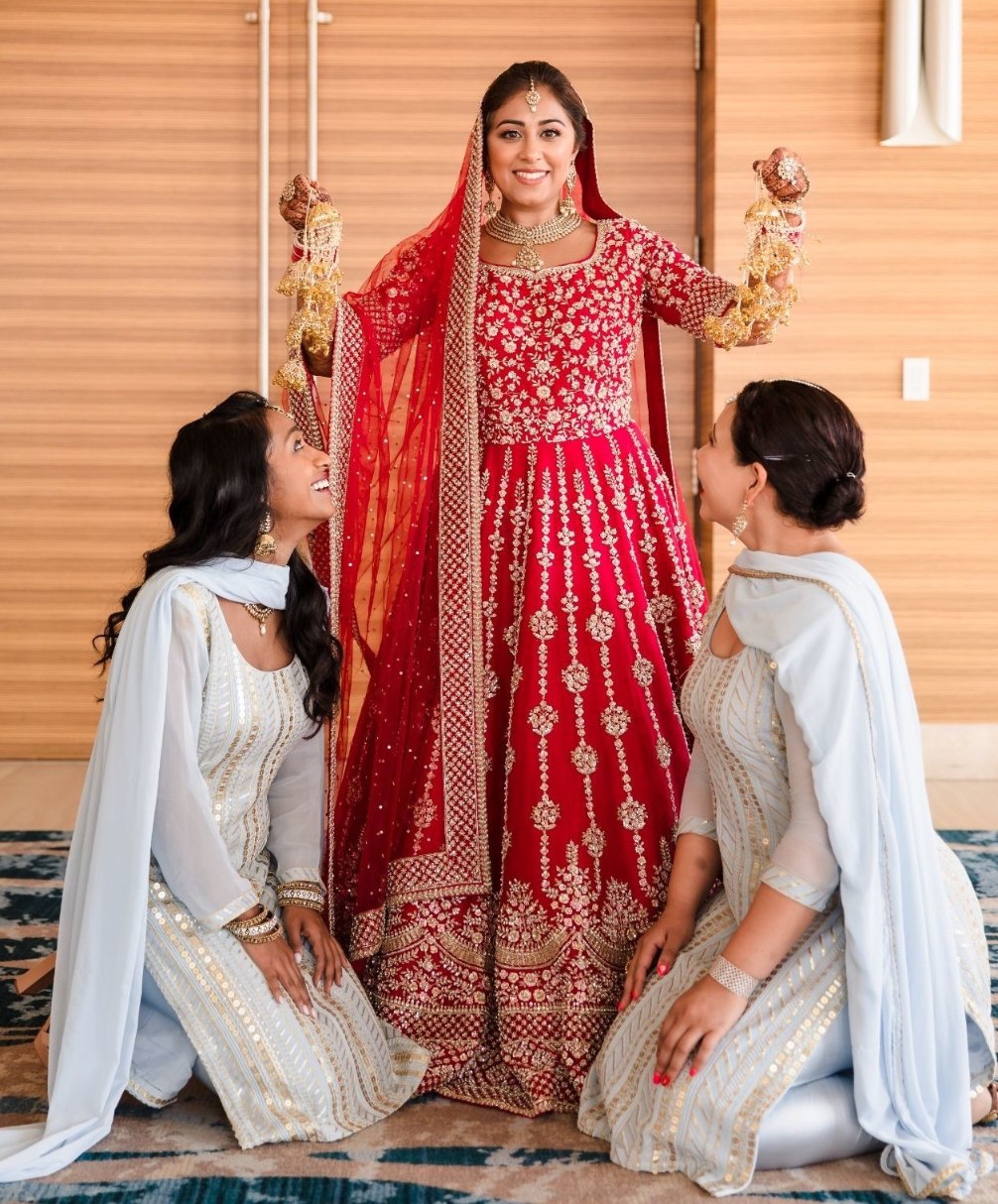 Punjabi Wedding Dress for Bride - The Dreamy Red Lehenga