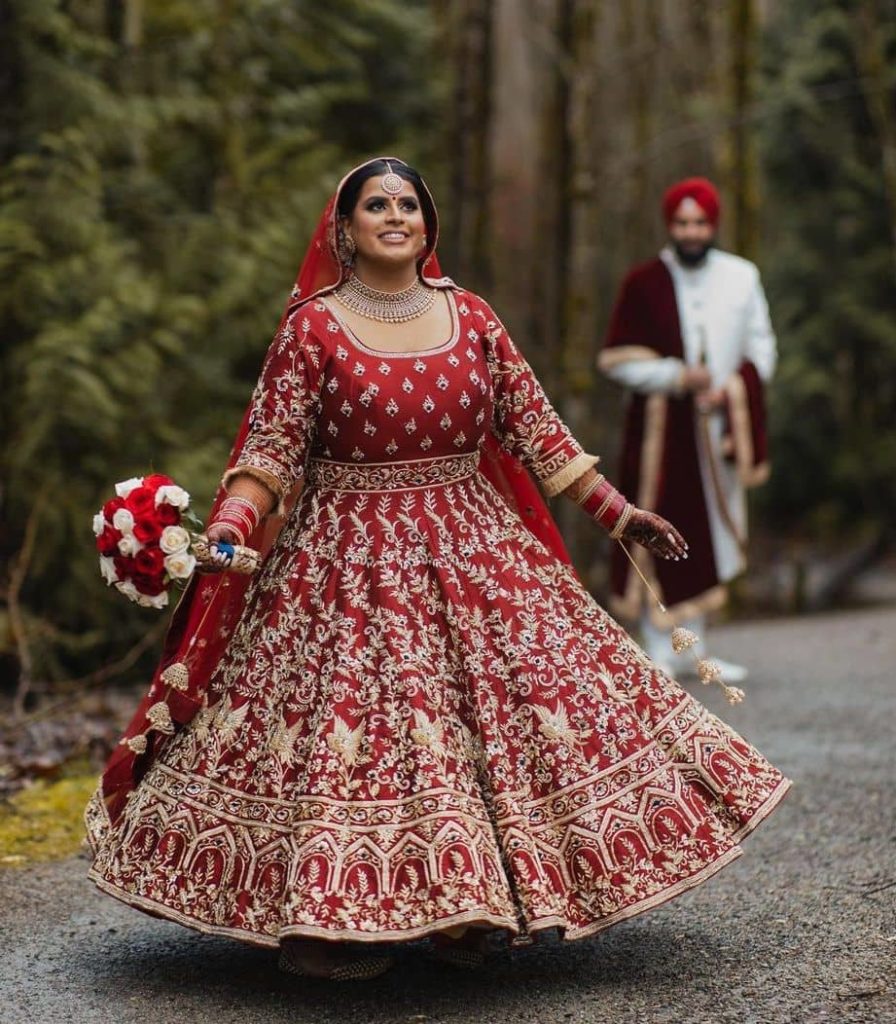 Golden peplum short frock with lehenga for wedding | Bridal dress design,  Pakistani bridal dresses, Asian bridal dresses