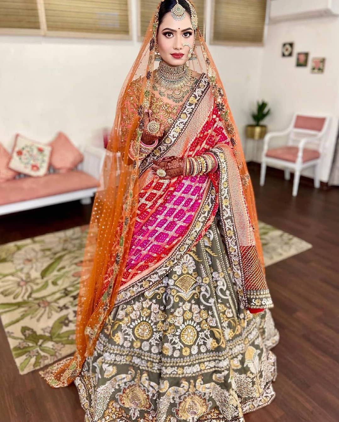 Pre-stitched Gown-style Lehenga Saree