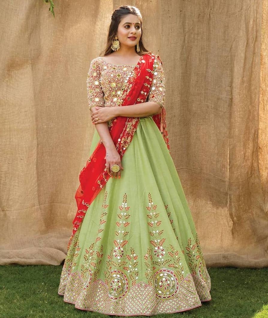 Gorgeous Half Saree - Saree Blouse Patterns