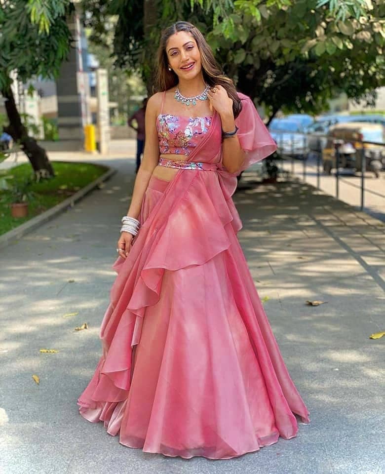 Pre-owned Neo Peach Pink Lehenga Choli Indian Wedding Lengha Chunri  Designer Sari Saree | ModeSens