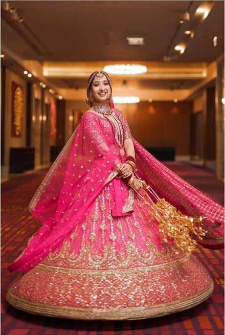 This Indian bride wore Deepika Padukone's Sabyasachi lehenga at her own  wedding | Vogue India