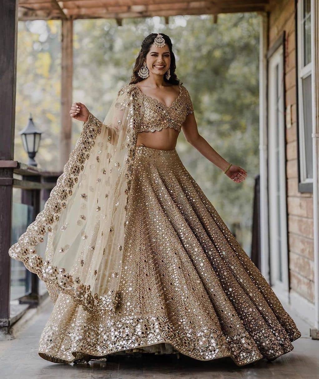 Pink Golden Lehenga Choli Pakistani Mehndi Dresses – Nameera by Farooq-sgquangbinhtourist.com.vn