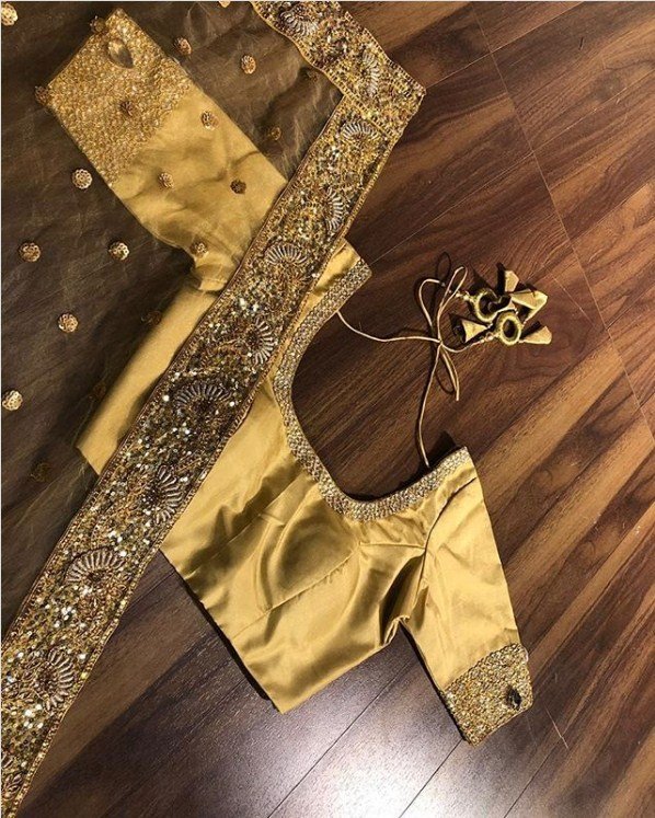 Golden Blouse for the Bride