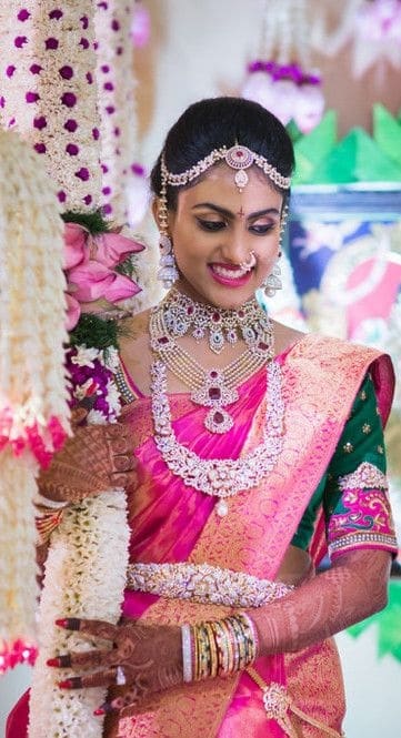 south Indian wedding saree