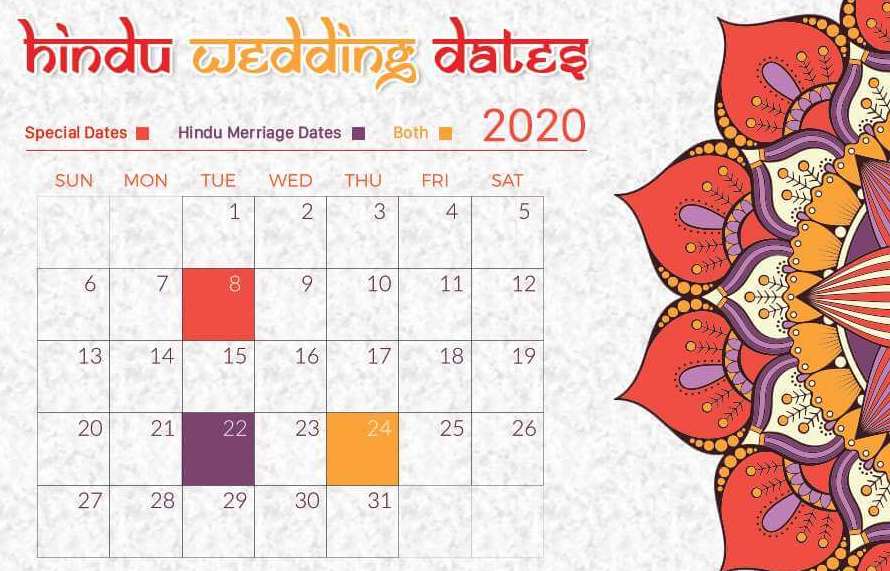 Hindu Wedding Dates - Mahurat