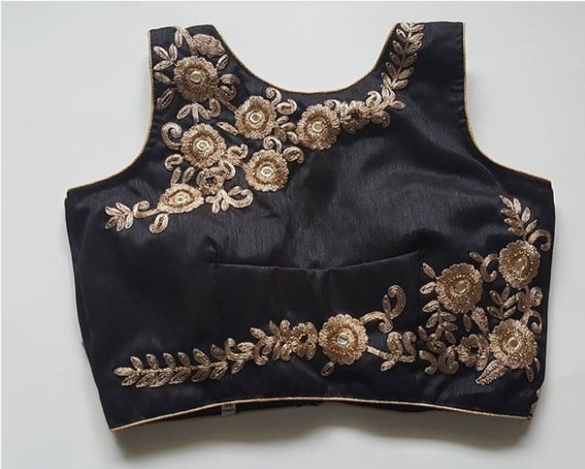 Sleeveless Embroidered Blouse