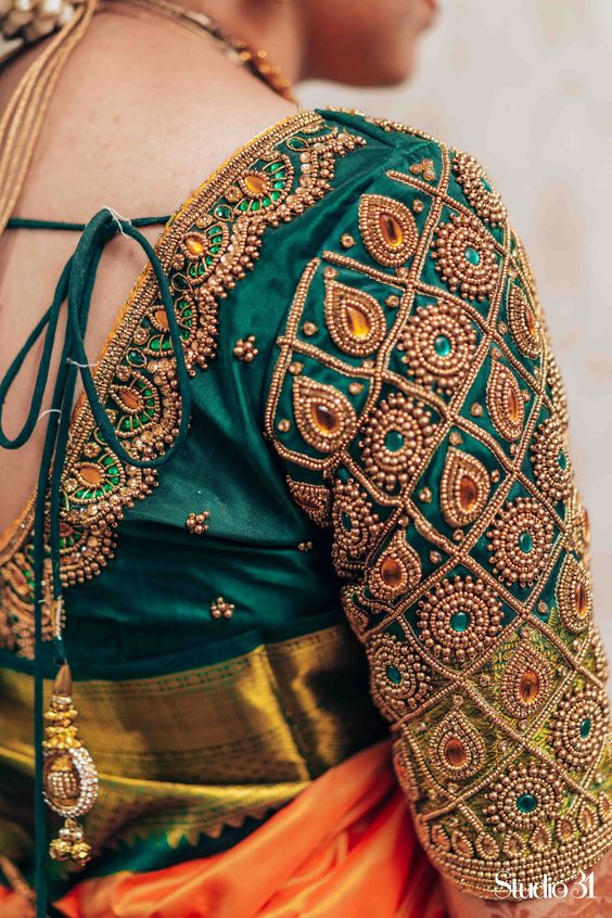 Saree with Customised blouses