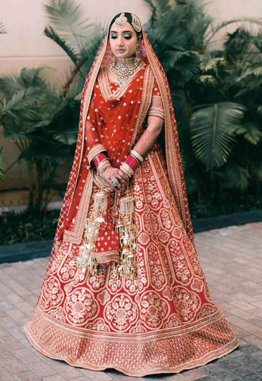 It’s All About The Gold and Red Bridal Wedding Lehenga 