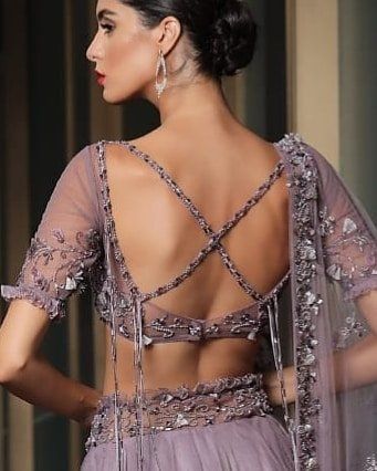 Cross style Backless Blouse
