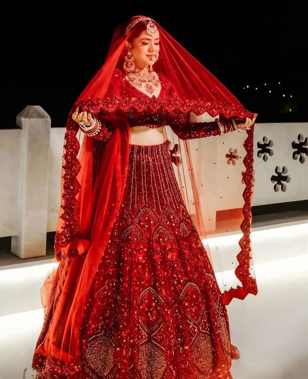 Bridal Lehenga Red | Maharani Designer Boutique-sgquangbinhtourist.com.vn