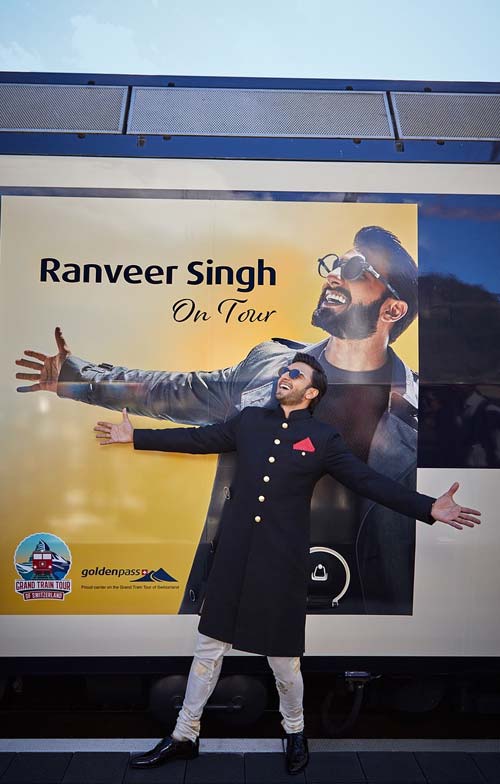 Ranveer Singh was touring Switzerland in this achkan