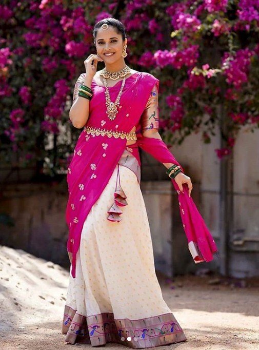 South-Indian Saree drape