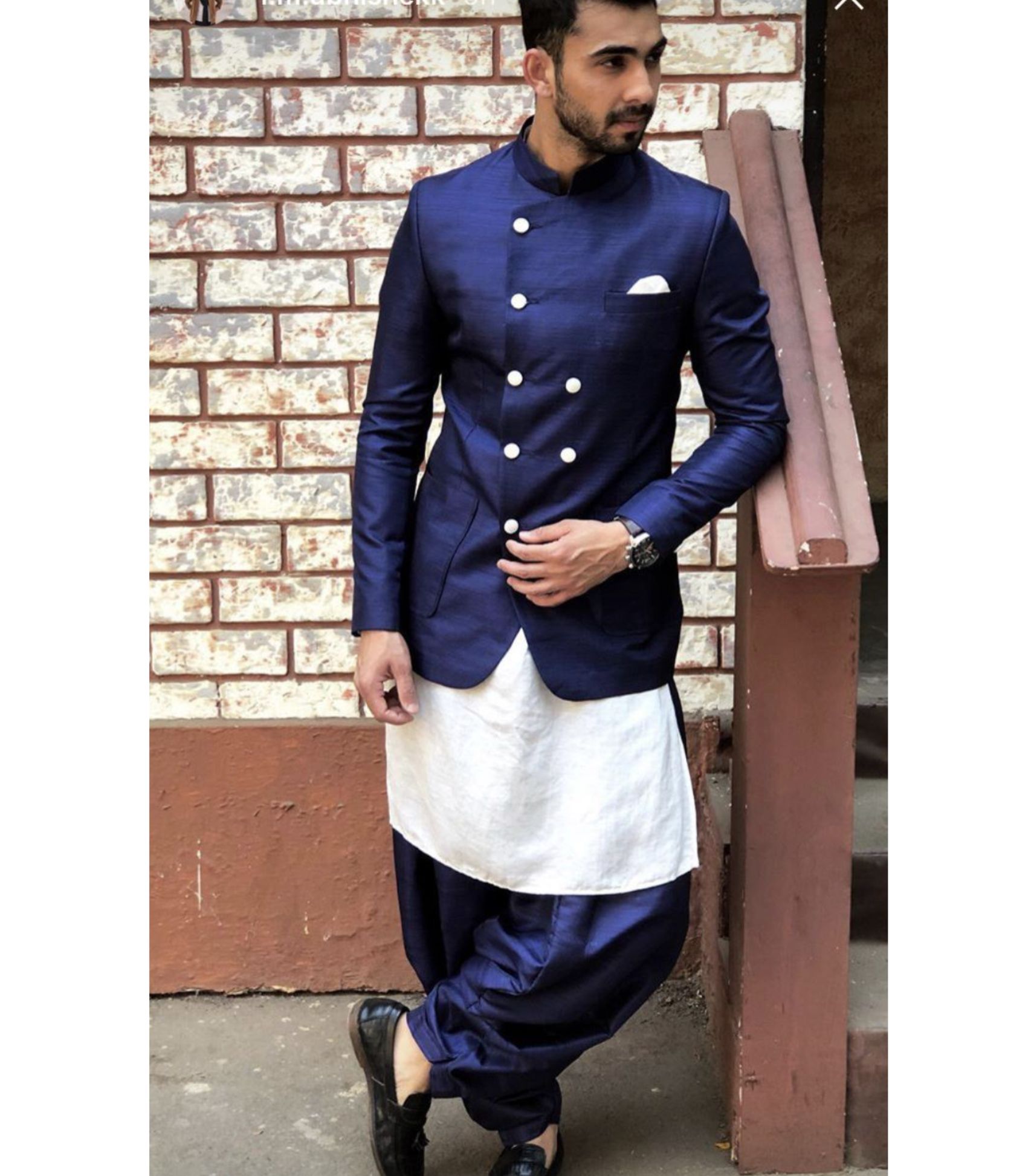 in tutto il mondo post Uomini Indiano INDO Western Sherwani 2pc Suit 
