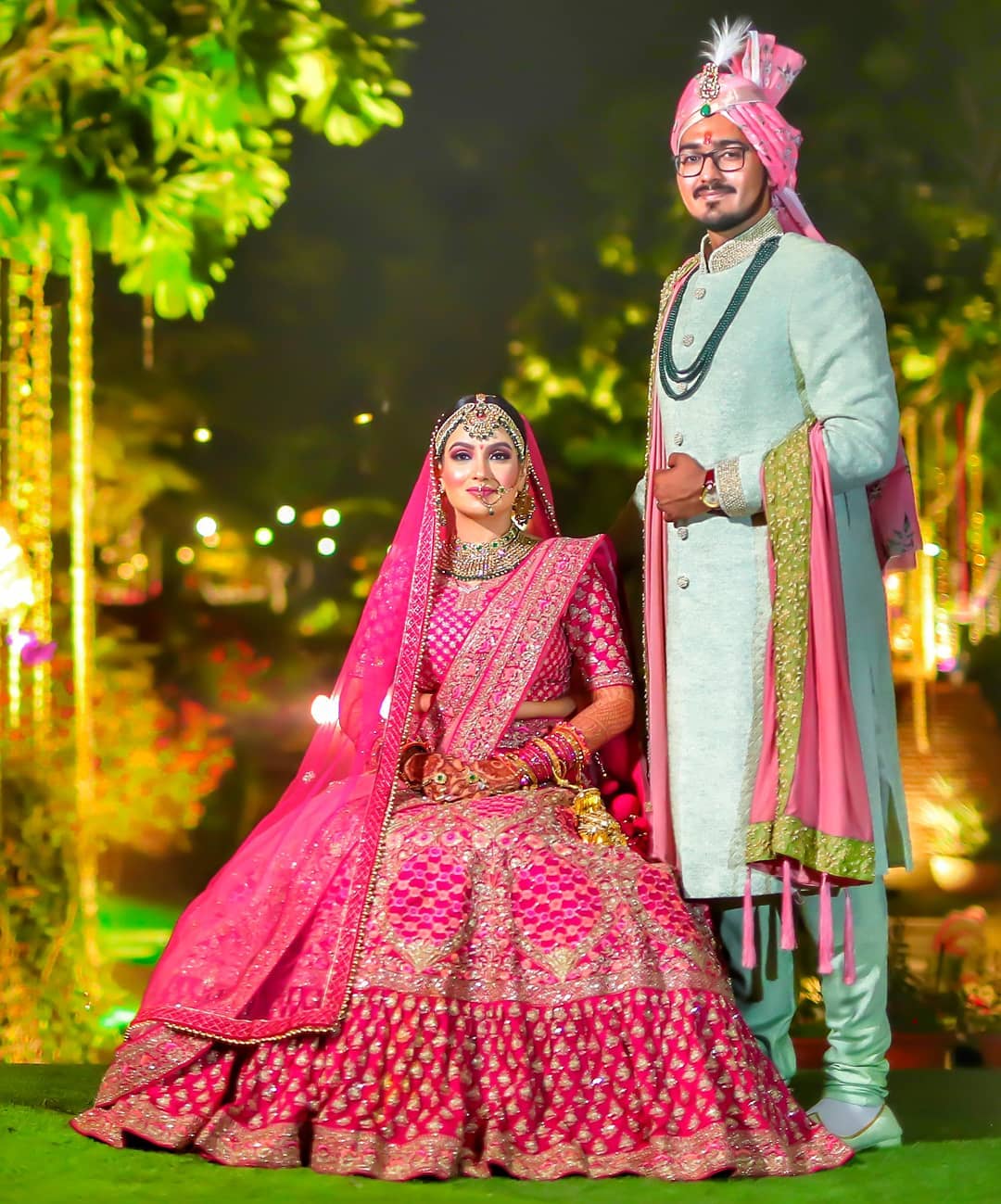 Which color suit for a groom will match a pink-orange lehenga with golden  embellishments? - Quora