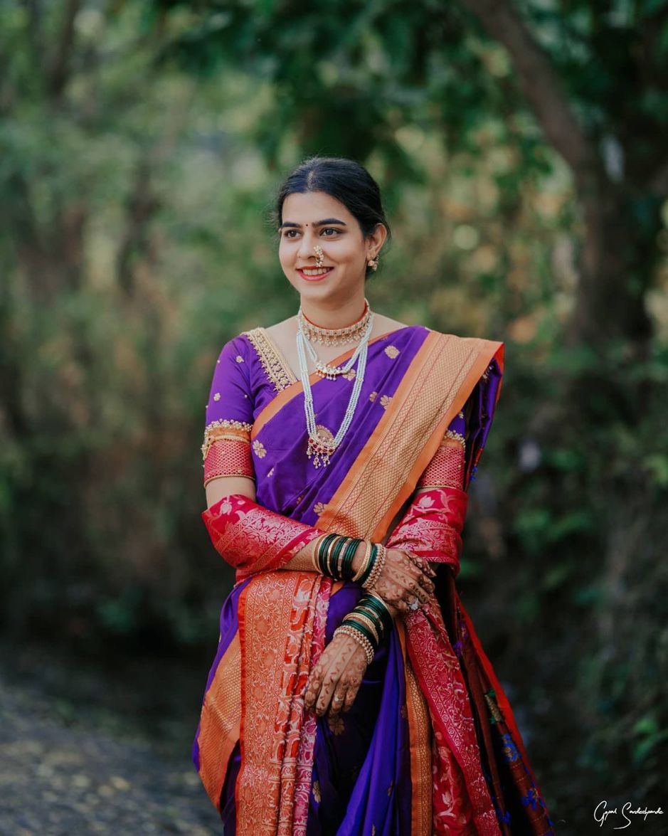 A Colorful Nauvari Saree Look