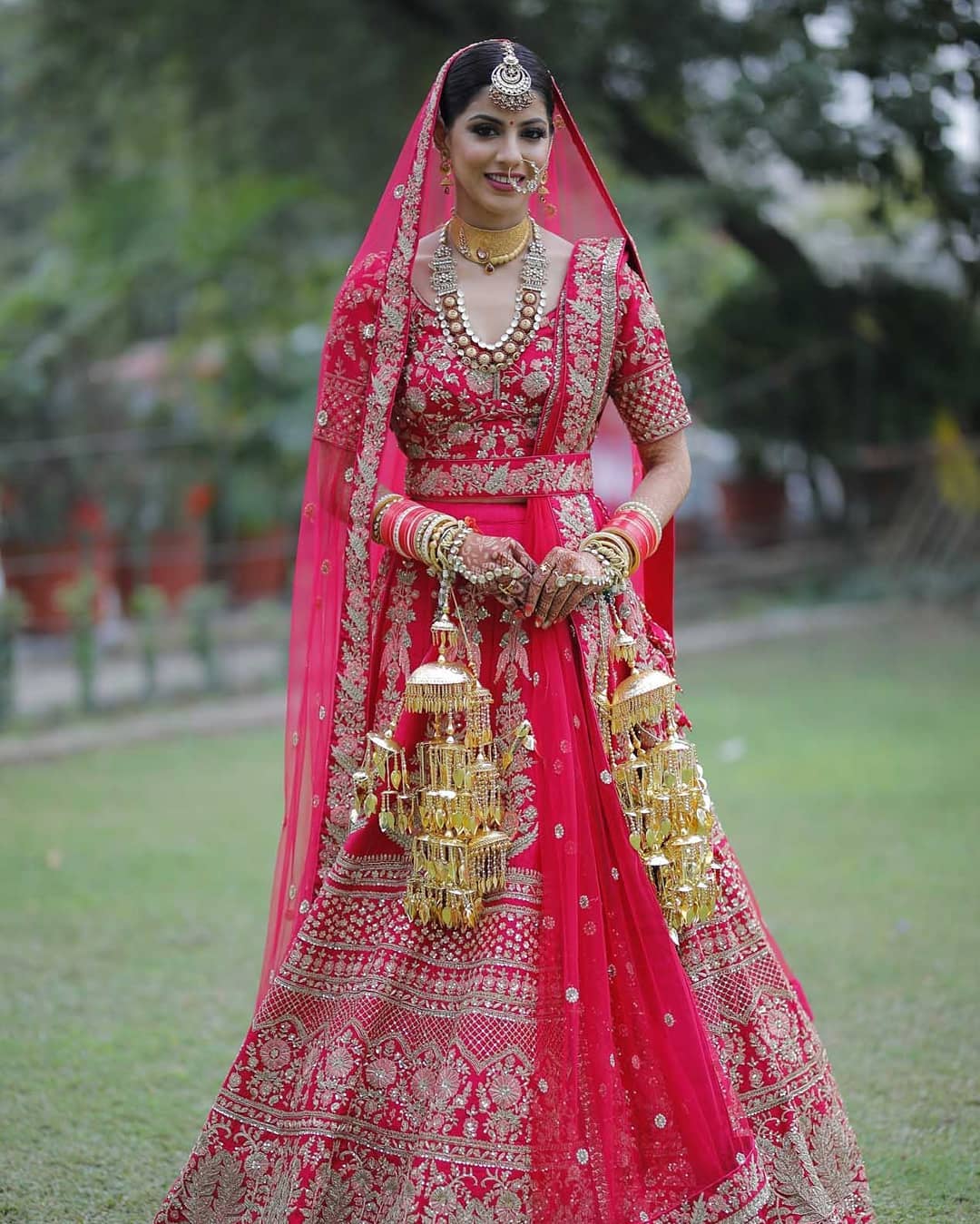 Exotic Hot Pink Soft Net Sequins Embroidered Wedding Bridal Lehenga Choli  with Dupatta - Tulsi Art - 3874312