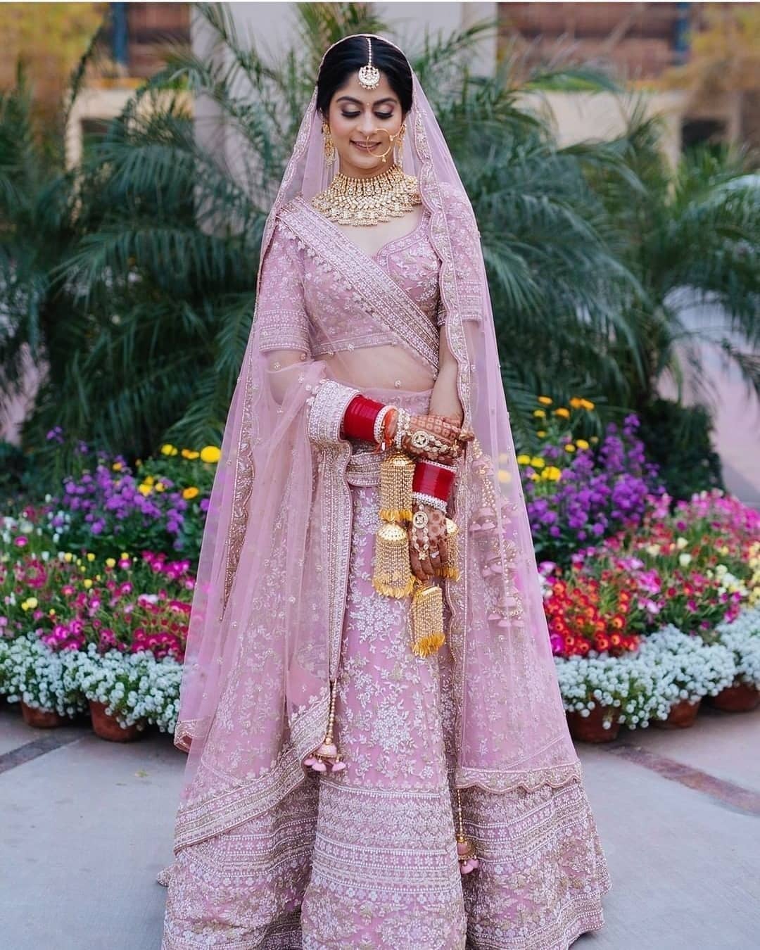 Pink Silk Embroidered Trendy Lehenga Choli Online Shopping USA -