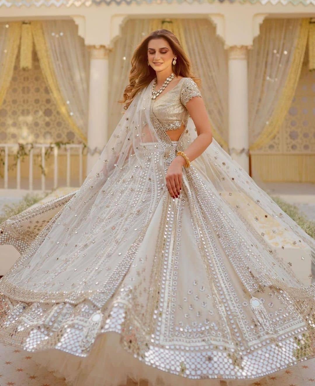 Indian wedding white dress | Indian wedding dress, Indian bridal wear, Indian  bridal