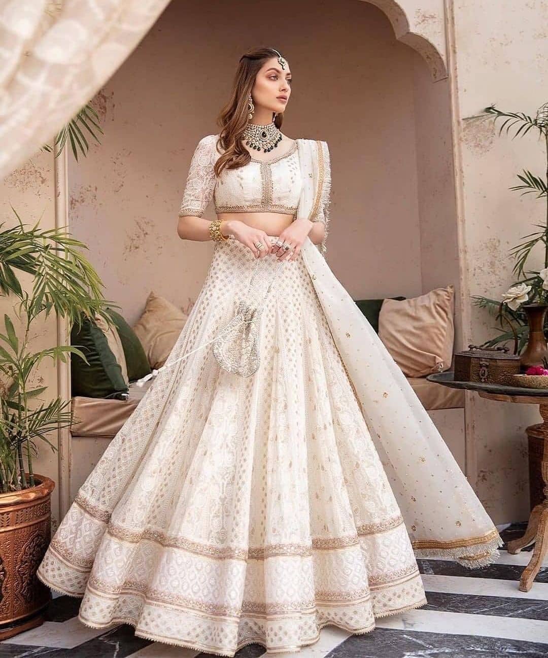 41 White Bridal Lehenga  For Royal and Elegant Indian Wedding