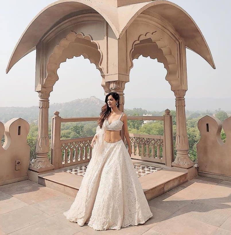 Designer White Bridal Lehenga Gown for Indian Bridal wear | Indian bridal  wear, Maxi dress wedding, Bridal wear