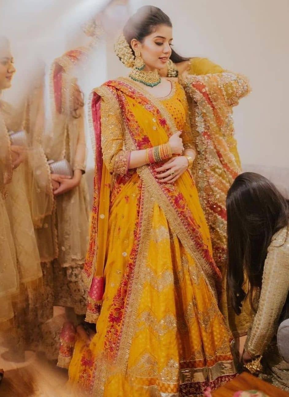Buy Marvelous Yellow Color Bridalwear Embroidered Lehenga Choli From Zeel  Clothing