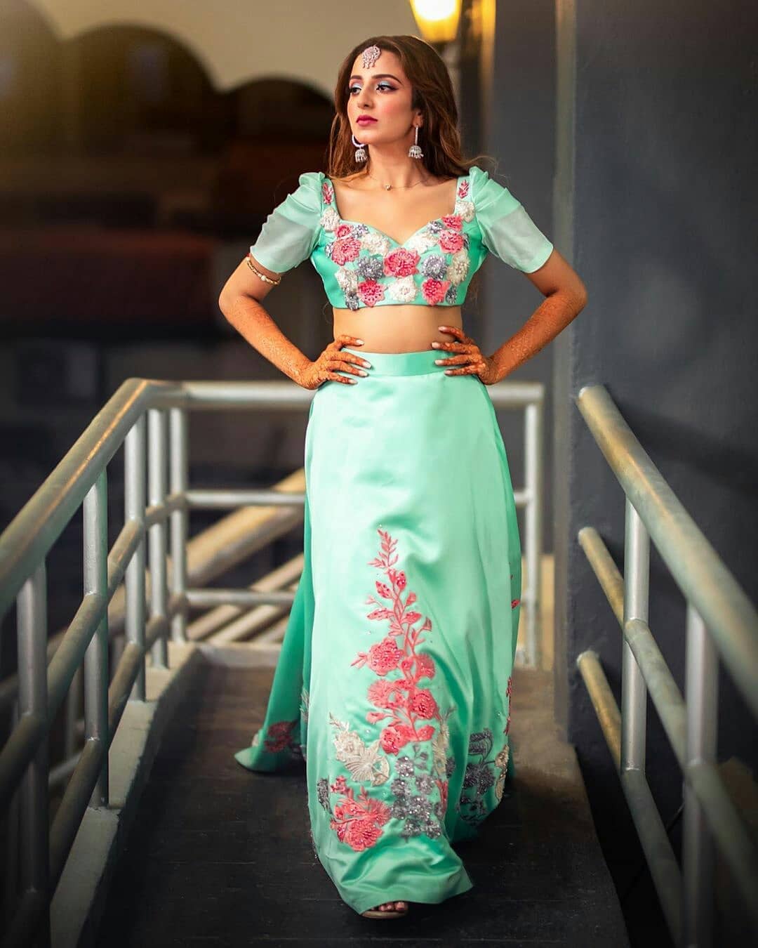 The Floral Cocktail Lehenga