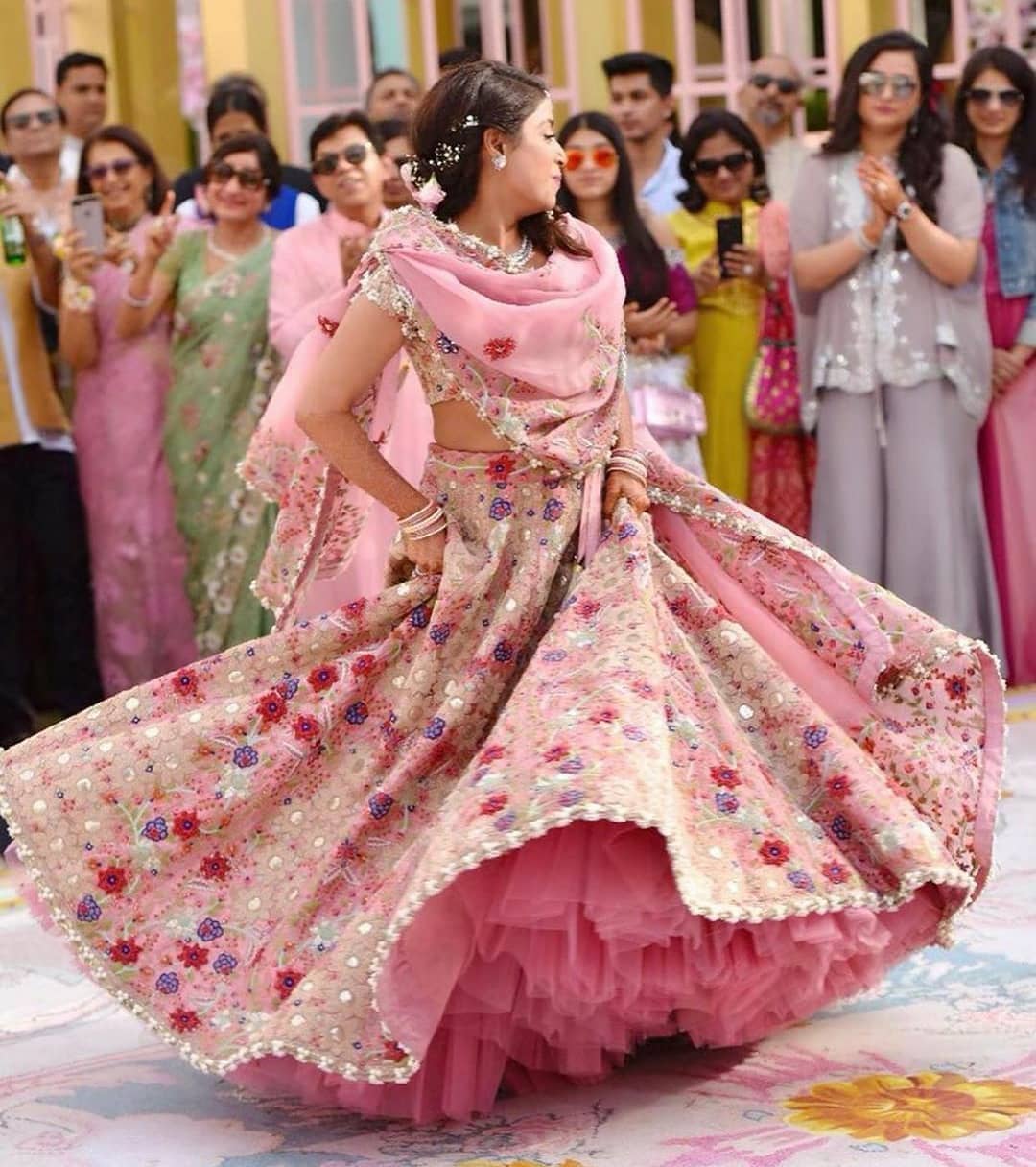 The Ultimate Pink Floral Lehenga