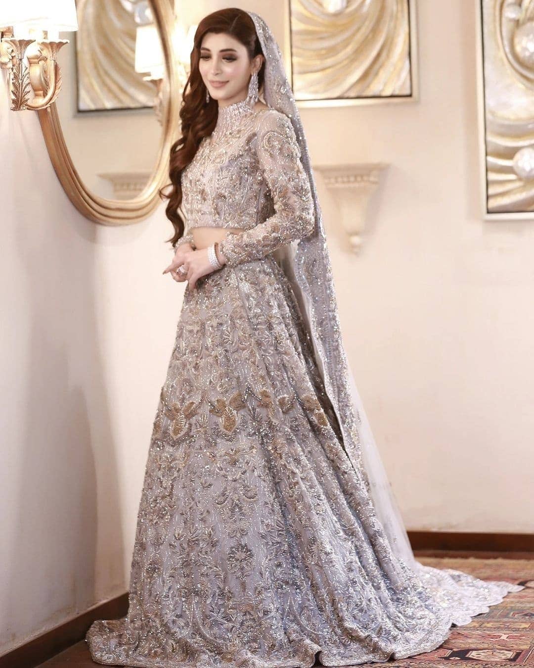 The Lightest of Lilacs Pakistani Bridal Lehenga