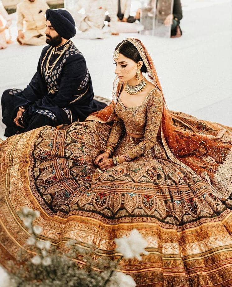 This Real Bride Ditched The Regular Heels And Opted For Customised Sneakers  Matching Her Lehenga