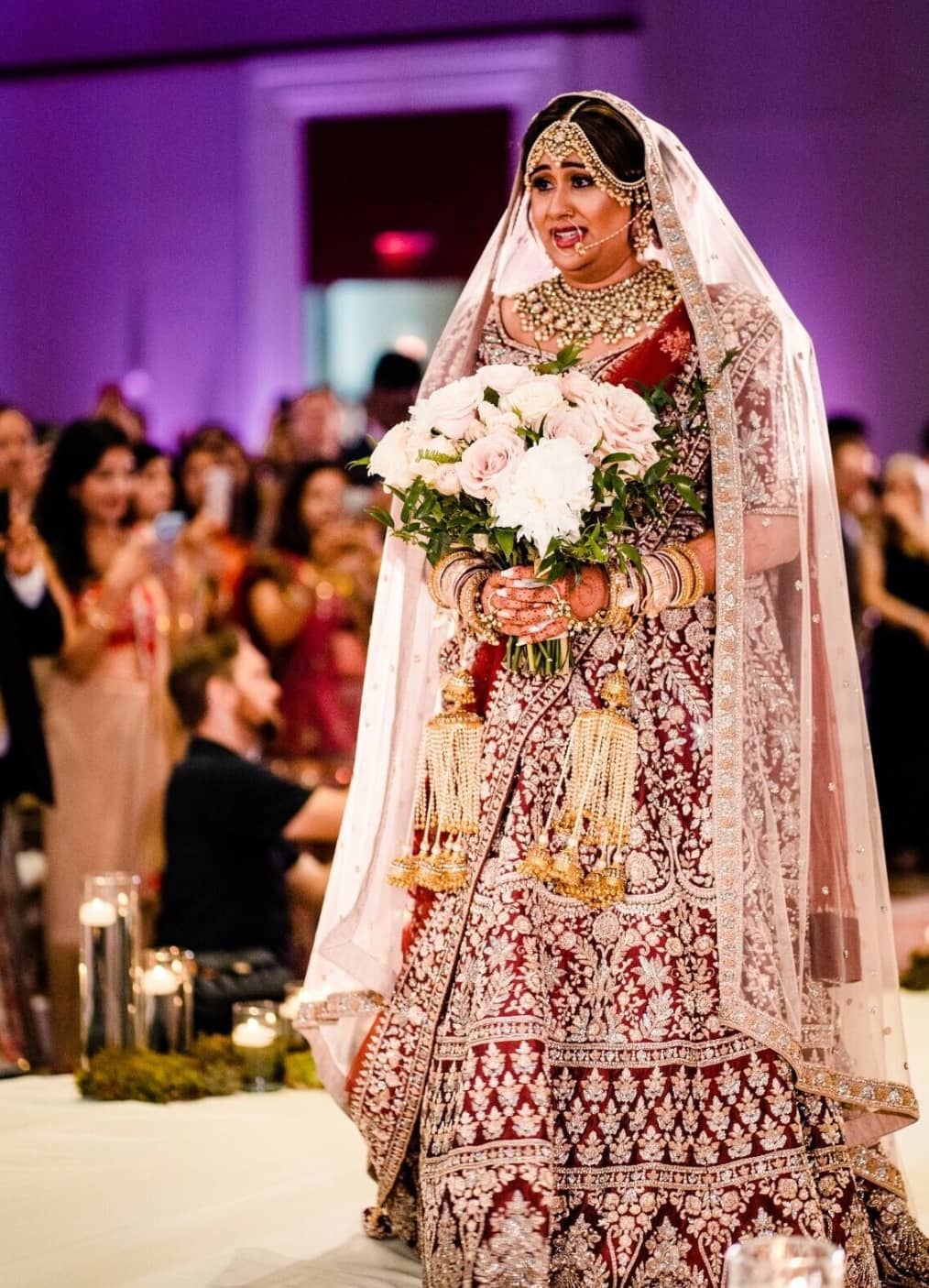 Plus size Indian bride in us