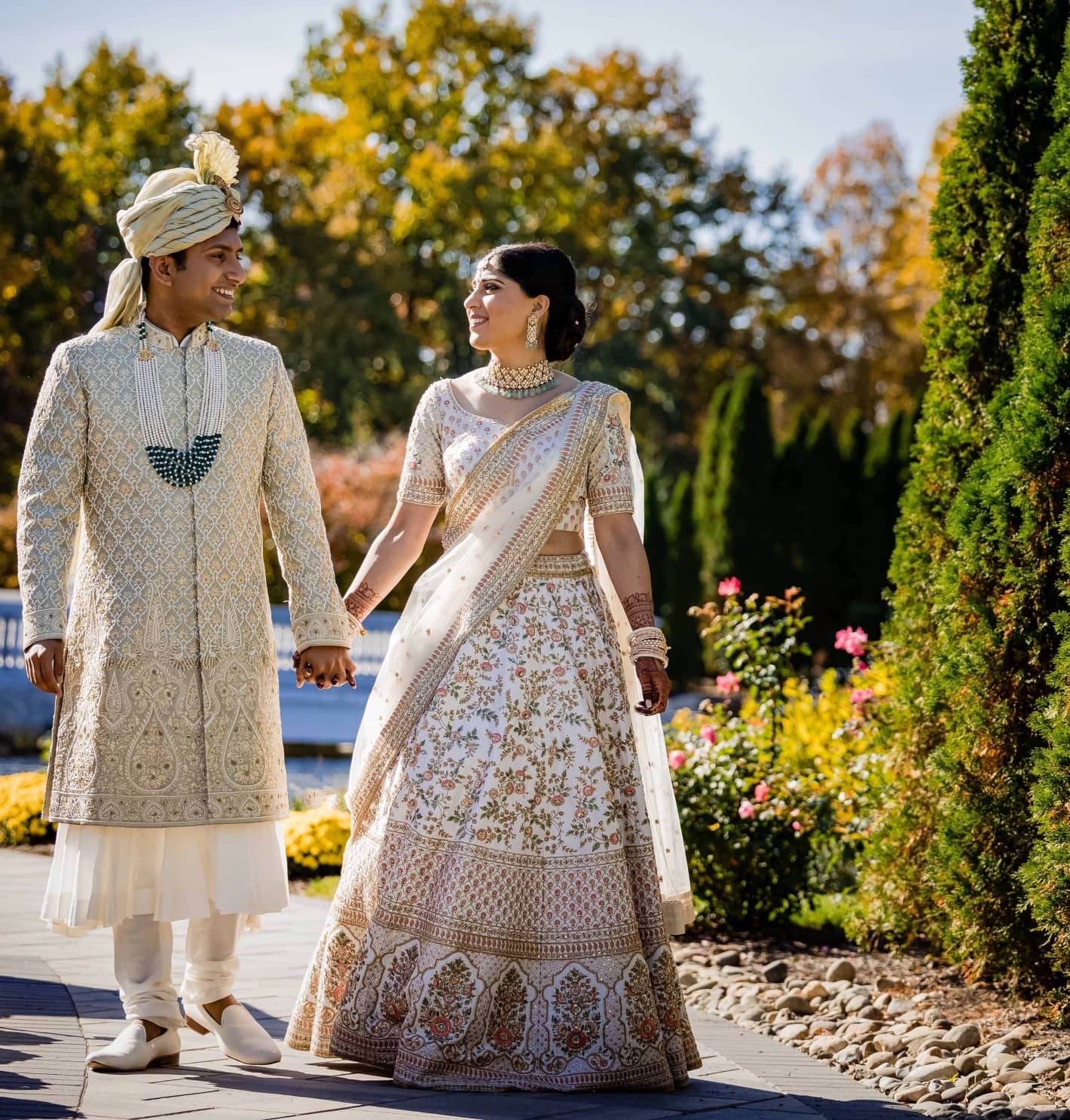White Lehenga - Indian Bride in US