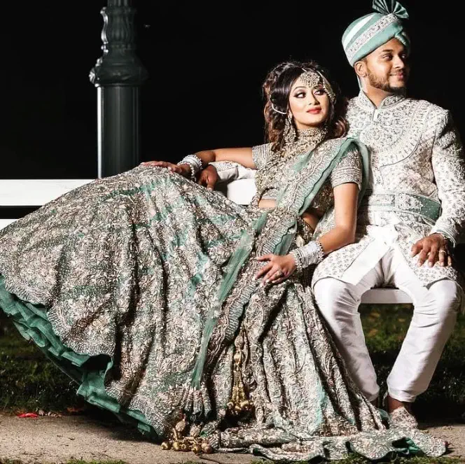 Black Color Malai Silk Navratri Couple Combo With Gamthi Work Ready to Wear  in USA, UK, Malaysia, South Africa, Dubai, Singapore
