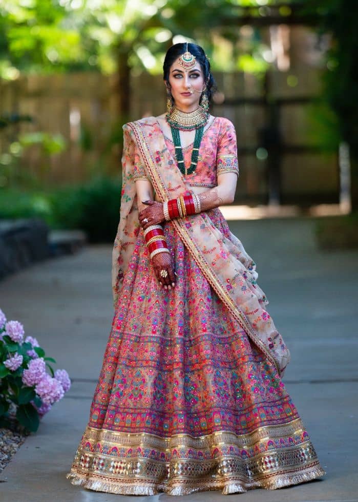 Multi-color Weaving and Embellishment - Bridal Lehenga 2023