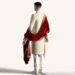 Vivek gold sherwani Sketch 1