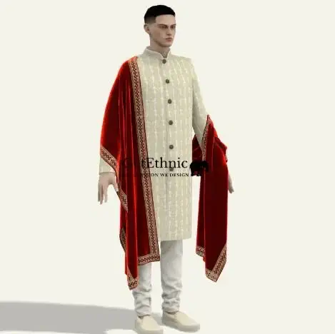 Vivek gold sherwani turn